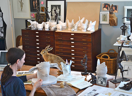 Julie Ross at her studio